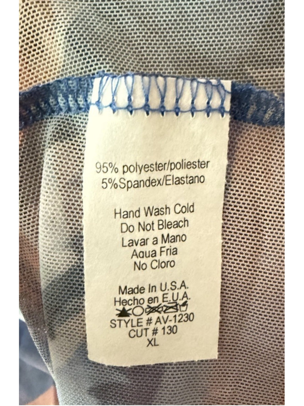 Wild Horses Western Mesh Top XL Sheer Southwestern Desert Print Long Sleeve - Picture 3 of 3